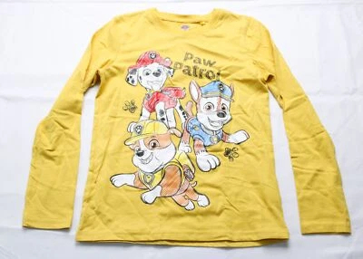 Nickelodeon Boys Long Sleeve Paw Patrol Graphic T-Shirt AP2 Yellow Size: 8/9 NWT - Image 1 of 4