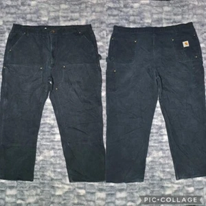 Vintage Black Carhartt Double Knee Work Pants - Picture 1 of 7