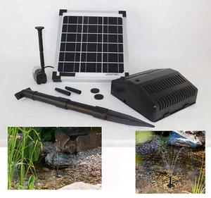 10 W Solarpumpe Teichpumpe Solar Pumpenset Filter Gartenteichpumpe Pumpe - Bild 1 von 9