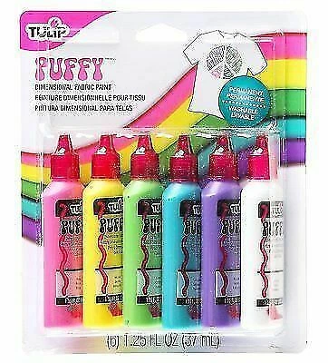 Tulip 20595 Dimensional Puffy Fabric Paint 6-pack M9