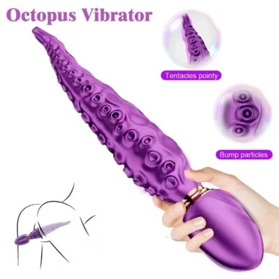 Octopus Tentacle AV Vibrator G-spot Prostate Massager Rotating Sex Toys Dildo - Image 1 of 4
