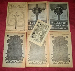 Notre-Dame de la Salette. Lot de 7 bulletins. 1919 / 1943 / 1946. - Picture 1 of 1