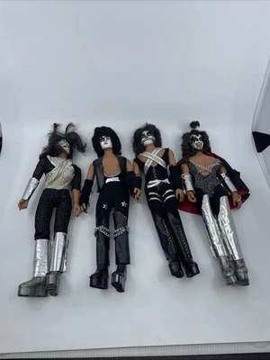 Mego 1978 KISS куклы винтажный Gene Paul Peter Ace 13» фигурки набор из 4 - Изображение 1 из 4