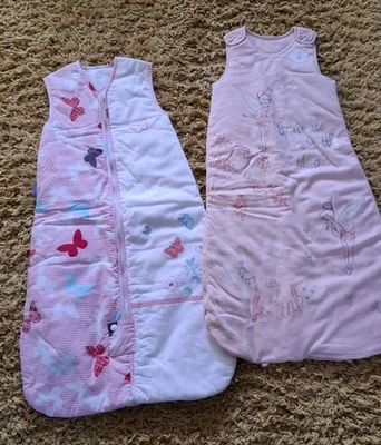 Grobag x 2 sacos de dormir para bebé paquete de 6-18 meses 2,5 Tog invierno cálido Campanilla  Foto 1 de 4
