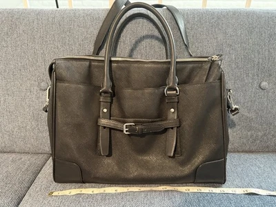 Bolso de trabajo/laptop TUMI Lucca City para mujer negro pulido de nailon y cuero Foto 1 de 4