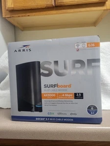 *NEW* ARRIS Surfboard G36 DOCSIS 3.1 Multi-Gigabit Cable Modem Router AX3000 - Picture 1 of 6