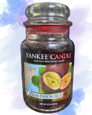 Yankee Candle Brazilian Passion Fruit Tarro Grande Vela (Ligero Uso) Foto 1 de 4