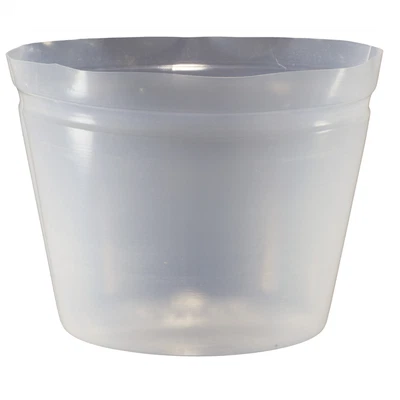 Kunststoffeinsätze transparent runder weicher Pflanzeinsatz Blumentöpfe Brunnen - Bild 1 von 4