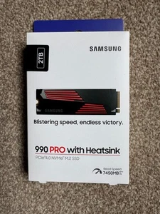 Samsung 990 PRO 2TB SSD mit Kühlkörper - Nagelneu & ungeöffnet - Bild 1 von 2