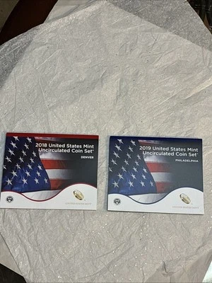 2018 & 2019 United States Mint Uncirculated Coin Sets  - Image 1 of 4