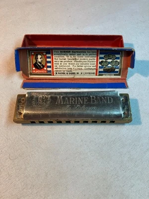 Vintage Marine Band M. Hohner Harmonica Made In Germany A440 In Key of E - Image 1 of 4