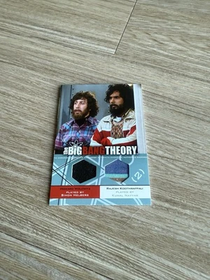 2012 Cryptozoic Big Bang Theory Howard Rajesh Dual Wardrobe Card - Image 1 of 2