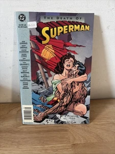 The Death of Superman Trade Paperback Newsstand 1st print DC Comics 1993 VG - Imagen 1 de 2