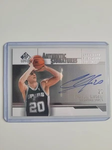 2003-04 SP Authentic Manu Ginobili Auto #AS-EG San Antonio Spurs Mint - Bild 1 von 4