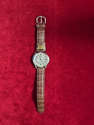 Casio MTP-VS02L-7B Men's Standard Solar Powered Leather Band Date Watch WT30 - Image 1 of 4