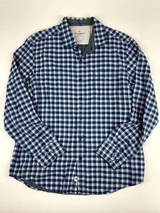 Tommy Bahama Jeans Island Crafted Casual Shirt Mens Large Plaid Blue - Picture 1 of 7