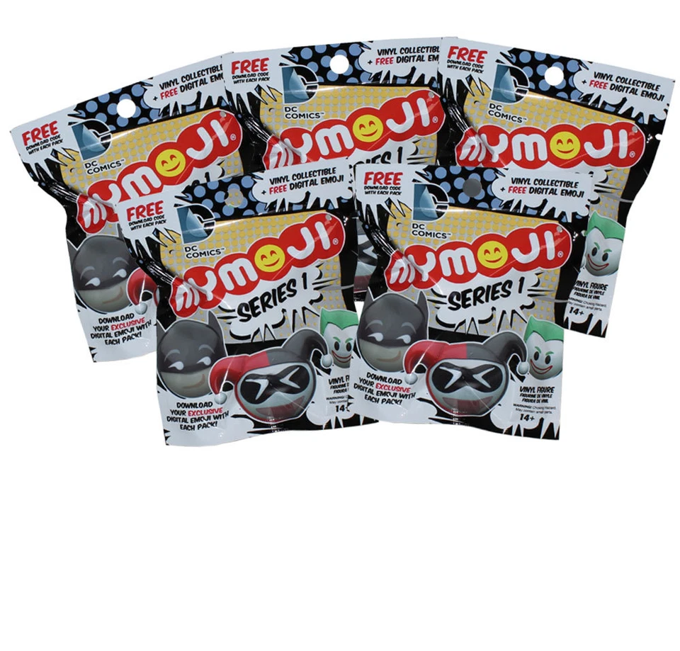 Funko MyMoji - DC Emoticons Faces - Blind Packs (5 Pack Lot) (1.5 inch) - New - Image 1 of 1