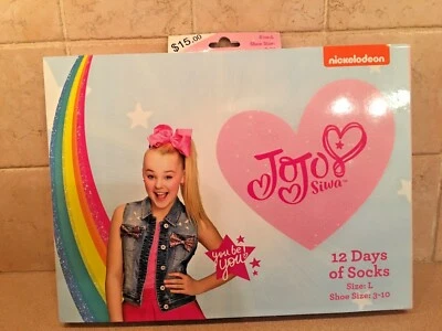 Calcetines Jojo Siwa 12 días niños talla grande  Foto 1 de 2