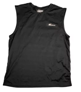 EZRUN Men's Performance Quick-Dry Sleeveless Shirt, Black, Size Medium - Picture 1 of 4