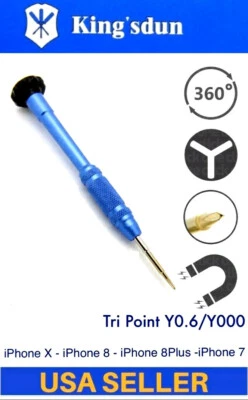Y0.6 Tri Point Screwdriver Repair Triwing Tool Y000 for iPhone XS 15 14 13 12 11 - Image 1 of 4