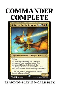 Scion of the Ur-Dragon DRAGON TRIBAL Magic MTG Custom Commander Deck - Picture 1 of 5