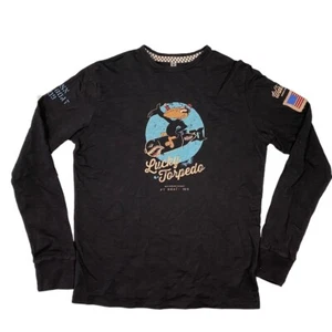 Tee Shirt Warson Motors Airborne Lucky Torpedo US USS Navy Aviation Vintage ML - Imagen 1 de 2