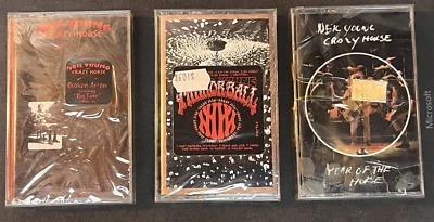 Neil Young 3 Cass.  NEW Sealed  Broken Arror, Mirror Ball, Year of th Horse - Image 1 of 4