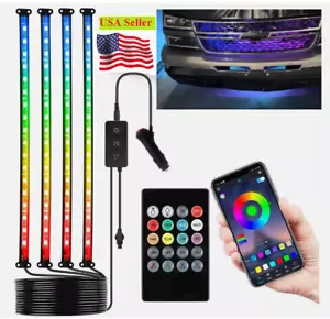 Kit de atmósfera de iluminación LED 72 para rejilla interior, cama de carga 4 piezas 12" RGB neón - Imagen 1 de 9