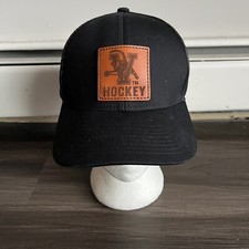 University of Vermont Hockey Trucker Hat Snap Back Black Mesh Adjustable NCAA