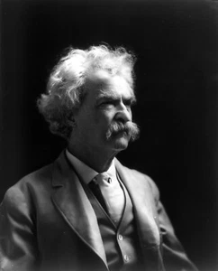 Mark Twain 1907 famoso retrato fotográfico vintage impresión Samuel Langhorne Clemens ❤❤ - Imagen 1 de 1
