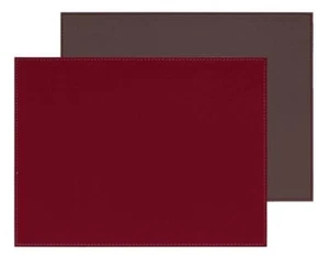 Set segnaposto tovagliette rettangolari 40x30 cm bordeaux/antracite DUO Freeform - Foto 1 di 2