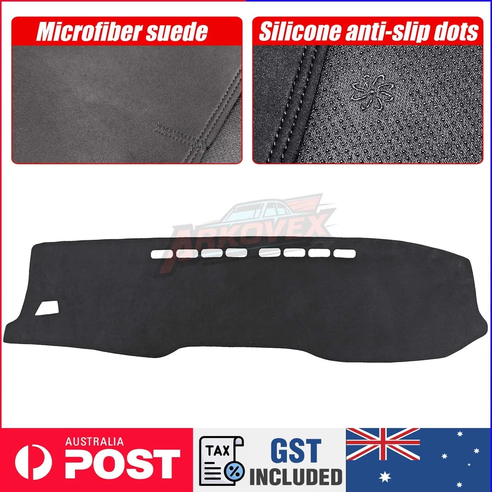 Black Car Dash Mat Dashmat For Toyota Hilux SR5 4x4 REVO Non-Slip Mat 2015-2019 - image 1 of 4