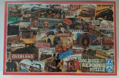 F.X. Schmid 1000 Piece Puzzle -  All Aboard "NEW" (Free Shipping) - Image 1 of 2