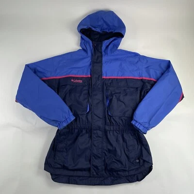 Columbia Sportswear куртка 18/20 синий Kids девочек полный молнии Snap Up с капюшоном б/у - Изображение 1 из 4