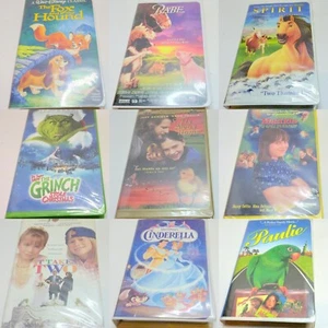 9 Kids VHS Tape Lot: Power Rangers, Magic Voyage, Free Willy, Pagemaster -Disney - Picture 1 of 12