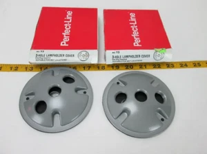 Lot of 2 Perfect-Line 3-Hole Lampholder Cover Suitable for Wet Locations - Picture 1 of 8