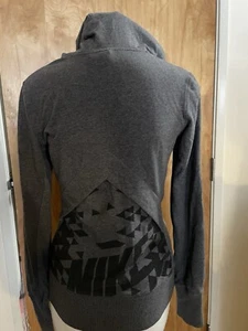 Nike Dri-Fit grauer Kapuzenpullover mit Reißverschluss Damen Small " - Bild 1 von 9