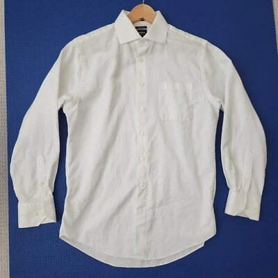 Camisa de vestir Neiman Marcus TRIM FIT. BLANCO, talla 16-34/35 Foto 1 de 4