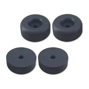 4pcs Cargo Trailer Ramp Door Replacement Black Rubber Bumper 2.5" Round w/Hole - Picture 1 of 3