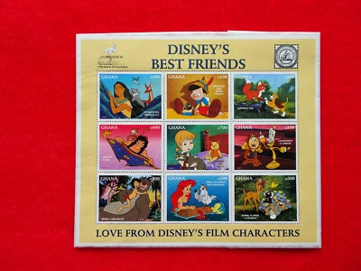 STAMPS GHANA 1996  DISNEY`S BEST FRIENDS MINI SHEET  STAMP SHOW MINT MNH   - Image 1 of 2