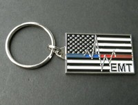 FIRE DEPT FIREFIGHTER ENAMEL KEYRING KEY CHAIN KEYCHAIN 1.5 INCHES