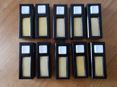 Lot of 10 pcs vintage bakelite push-buttons switch door bell new old stock Cover