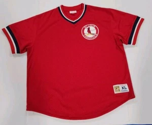St. Louis Cardinals Mitchell & Ness Cooperstown Collection Jersey Men's Sz XL - Picture 1 of 5