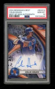 2024 Bowmans Best Colin Houck Rookie Autograph Auto PSA 10 Mets ES9353 - Picture 1 of 2