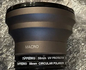 ULTRA-HD PRO WEITWINKELOBJEKTIV mit MAKRO, TIFFEN ZIRKULAR POLARISATOR & UV FILTER SET - Bild 1 von 10