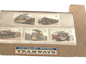 Aus. - "Australia's Historic Tramways". 5 stamps, Scott's Cat. # 1154-58 (#54) - Picture 1 of 3