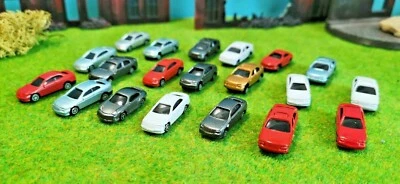 20 Stück Modellautos Modelautos für Modellbau 1:160 Modelleisenbahn Spur N NEU - Bild 1 von 3