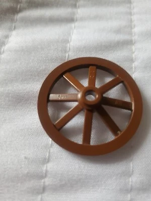 Lego Part #4489 Brown Western Wheel with 8 Spokes - image 1 of 2