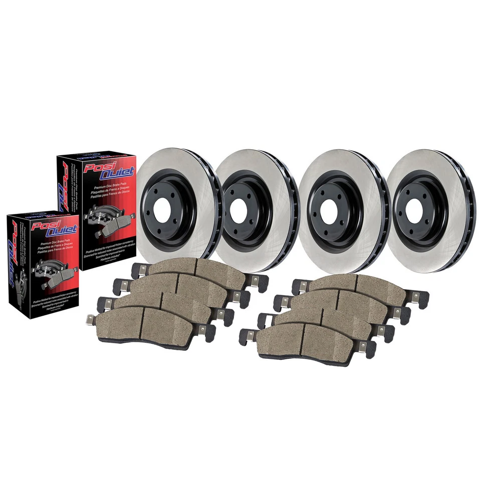 For 2014-2017 GMC Sierra 1500 4 Wheel Disc Brake Kit Front and Rear Centric 2015 - Image 1 of 1