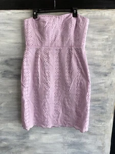 NEU! J. Crew G2884 trägerloses Ösenmantelkleid, 14 - Lavendelnebel - Bild 1 von 9